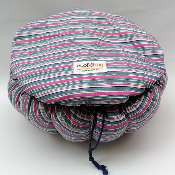 ecobag - gestreift innen blau