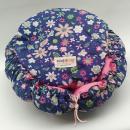 ecobag - Geblümt Blau innen Rosa