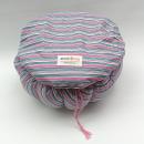 ecobag - gestreift innen rosa