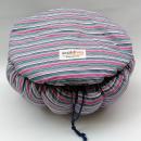 ecobag - gestreift innen blau