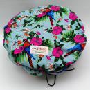 ecobag - Geblümt Tropic Papagai innen dunkelblau